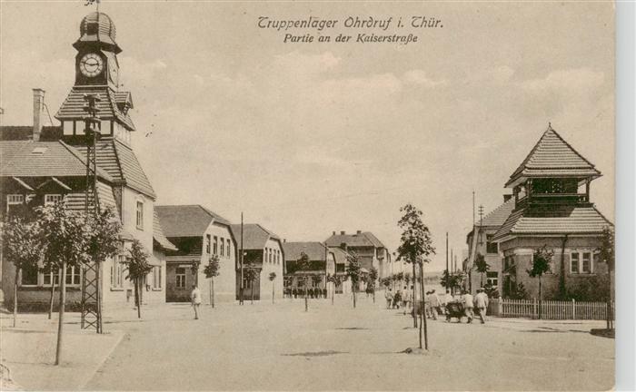 Ohrdruf Truppenlager Partie an der Kaiserstrasse Feldpost