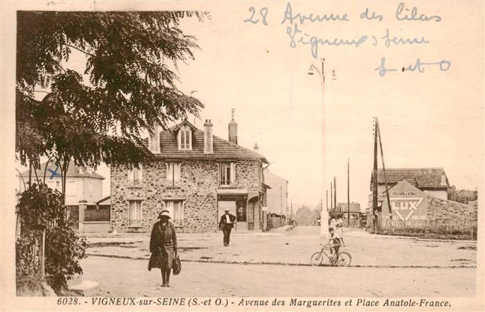 Vigneux -sur-Seine 91 Essonne Avenue des Marguerites et Place Anatole