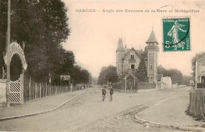Gargan Livry 93 Seine-Saint-Denis Angle des Avenues de la Gare et Montgolfier