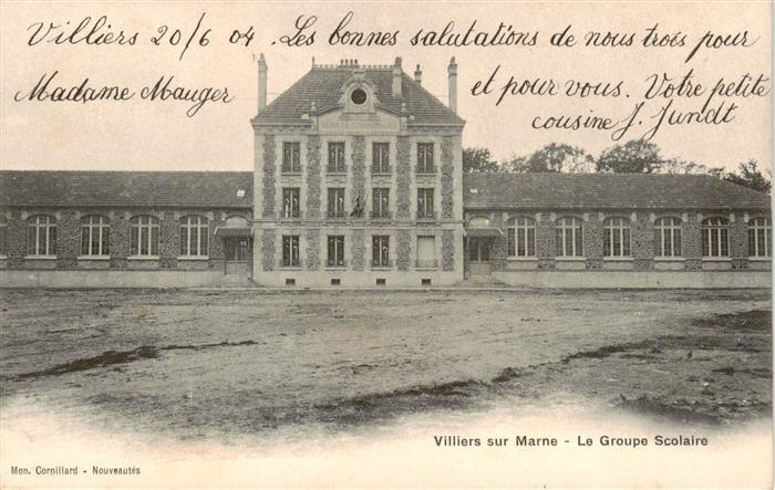 Villiers-sur-Marne 94 Val-de-Marne Le Groupe Scolaire