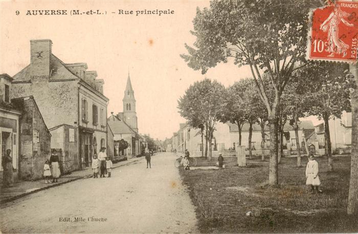 Auverse 49 Maine-et-Loire Rue principale
