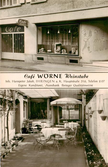 Ihringen Kaiserstuhl Cafe Woerne Weinstube