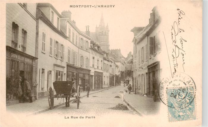 Montfort-l Amaury 78 Yvelins La Rue de Paris