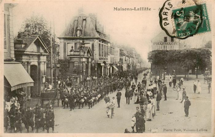 Maisons-Laffitte 78 Yvelines Arrivée d un Régiment