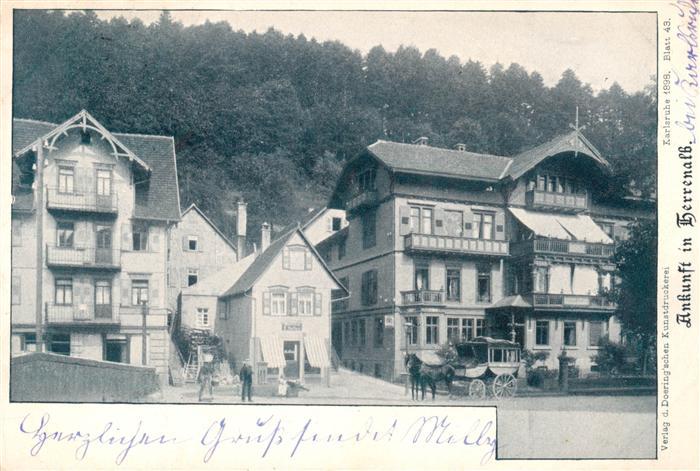 Herrenalb Bad Herrenalb Ankunft mit Postkutsche