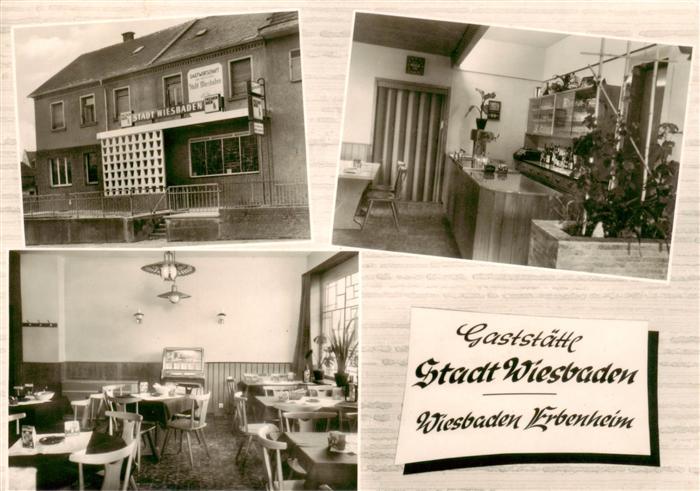 Erbenheim Wiesbaden Gaststaette Stadt Wiesbaden Gastraum Theke