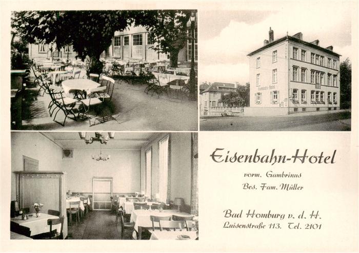 Bad Homburg Eisenbahn Hotel Gartenterrasse Restaurant