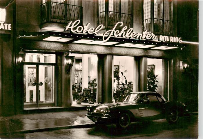 Koeln  Rhein Hotel Schlenter am Ring Nachtaufnahme