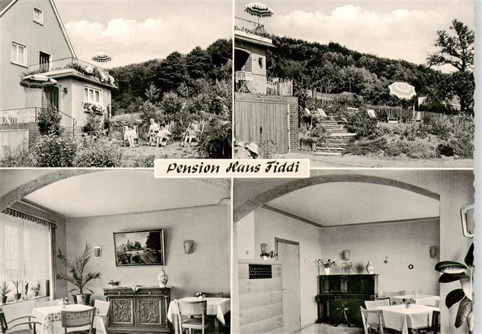 Holsen Huellhorst Schnathorst Loehne Pension Haus Fiddi Gastraum Garten