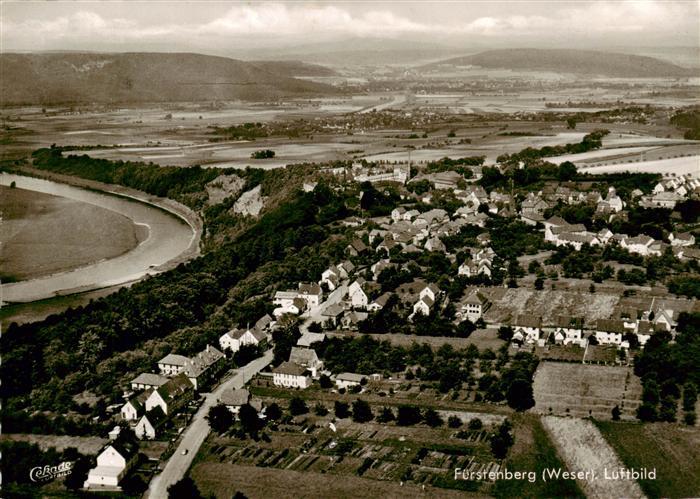 Fuerstenberg  Weser Fliegeraufnahme