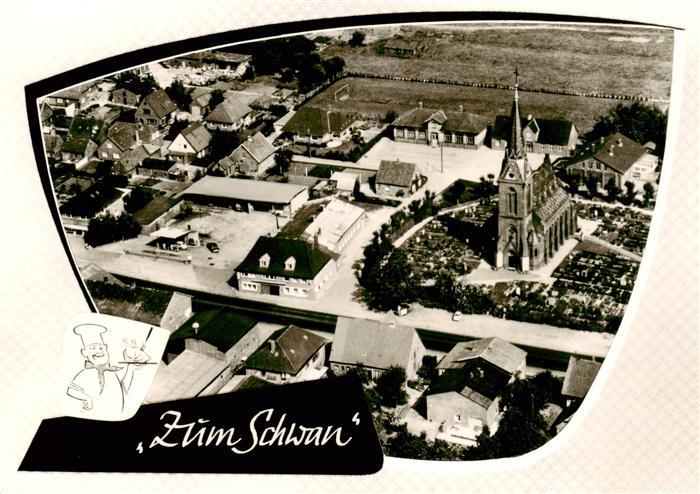 Neuenbrook Holstein Ortsansicht mit Kirche Hotel Restaurant zum Schwan