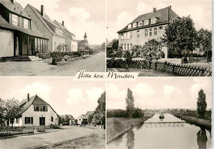 Hille Minden NRW Teilansichten Kanal