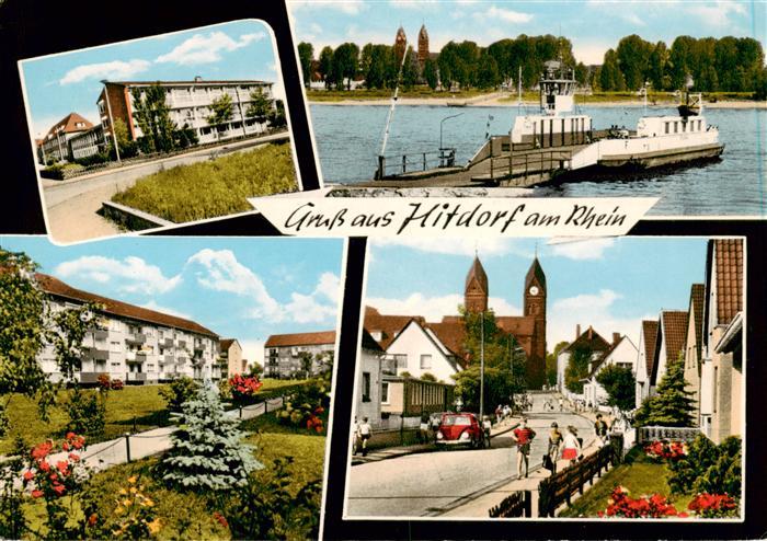 Hitdorf Teilansichten Faehre Kirche