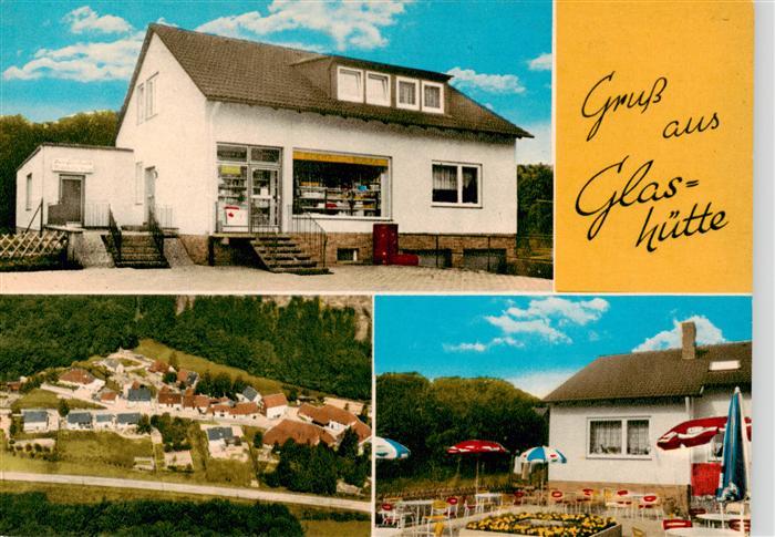 Lamspringe Gaststaette zur Glashuette Gartenterrasse Luftaufnahme