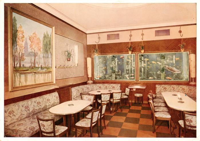 Frankfurt Main Eis-Cafe WiPra Café der Tierfreunde Aquarienzimmer