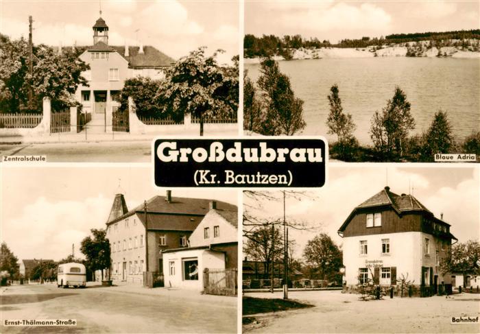 Grossdubrau Zentralschule Blaue Adria Ernst-Thaelmann-Strasse Bahnhof