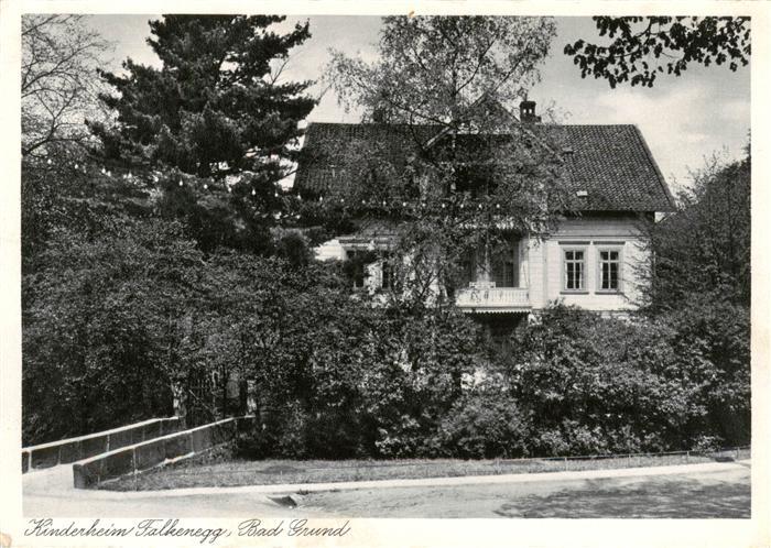 Bad Grund Kinderheim Falkenegg Kupfertiefdruck Luftkurort