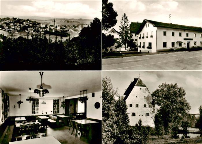 Aicha vorm Wald Gasthof zur Linde Gastraum Panorama