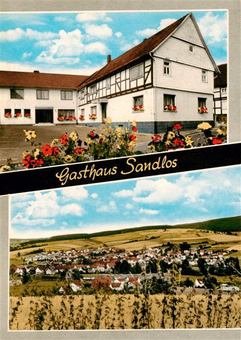 Unterhaun Gasthaus Sandlos Panorama Blick ueber die Felder