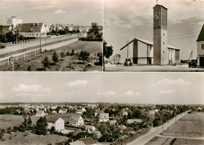 Unterpfaffenhofen Ortsansichten Kirche Panorama Luftaufnahme