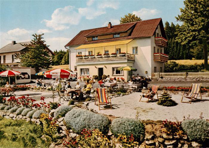 Pfaben Steinwald Berggasthof Zrenner Gartenterrasse