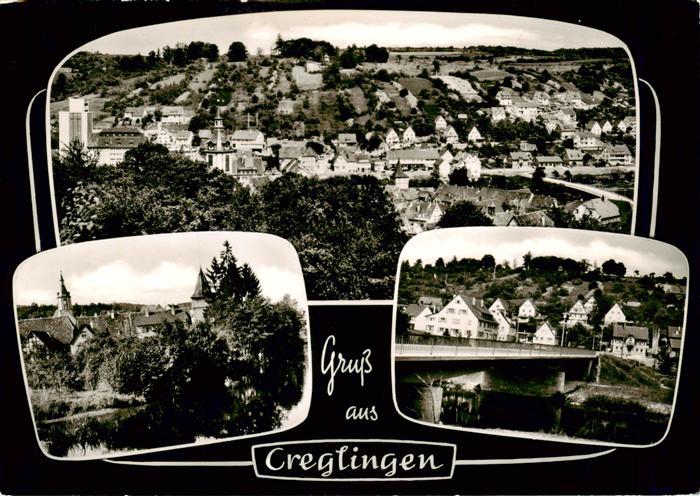 Creglingen Panorama Blick zur Kirche Bruecke