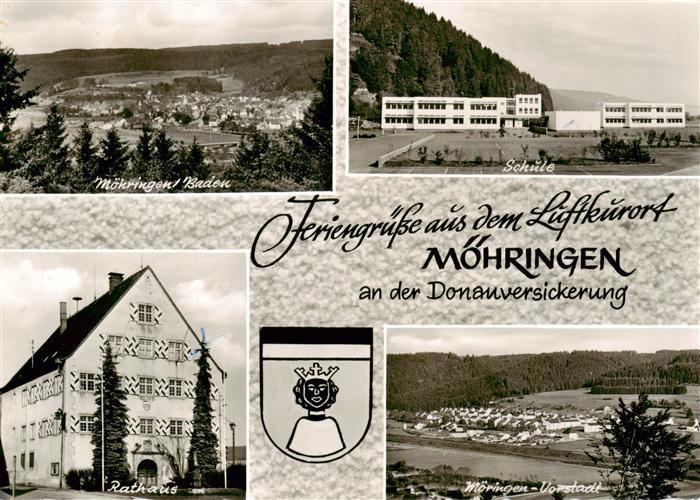 Moehringen Tuttlingen Panorama Schule Rathaus Vorstadt Luftkurort an der Donauve