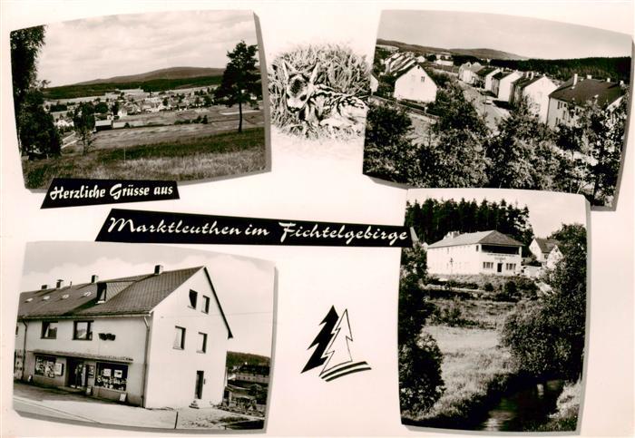 Marktleuthen Panorama Fichtelgebirge Wohnhaeuser Kaufstelle Stoehr