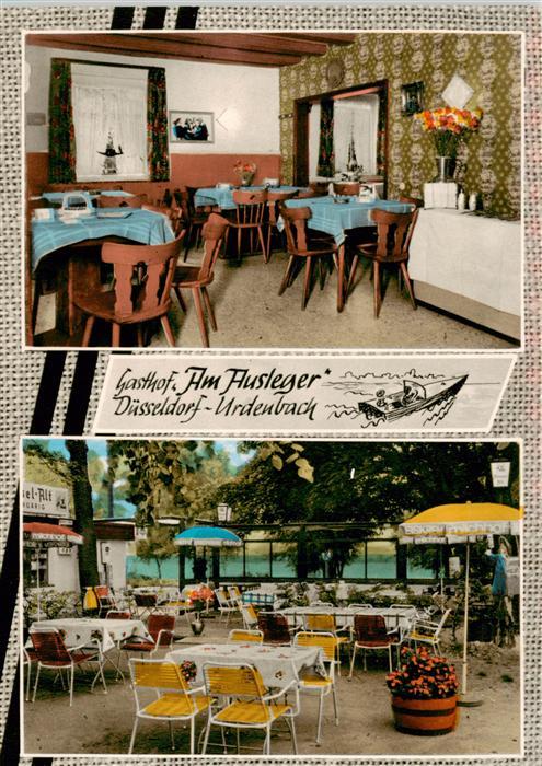 Urdenbach Duesseldorf Gasthof Am Ausleger Restaurant Terrasse