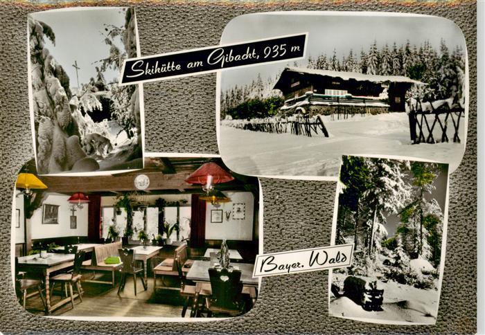 Waldmuenchen Skihuette am Gibacht Winter im Bayerischen Wald