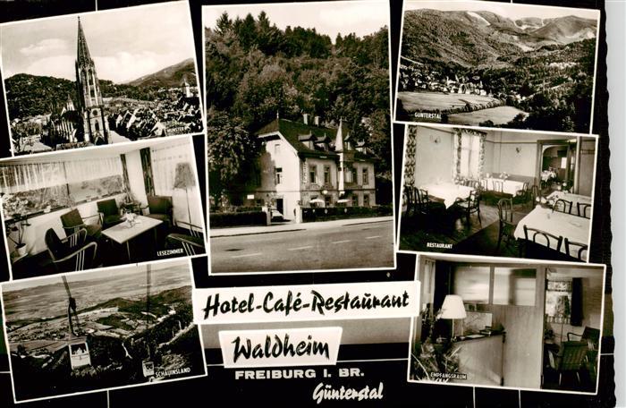 Freiburg Breisgau Hotel Cafe Restaurant Waldheim Muenster Panorama Guenterstal S
