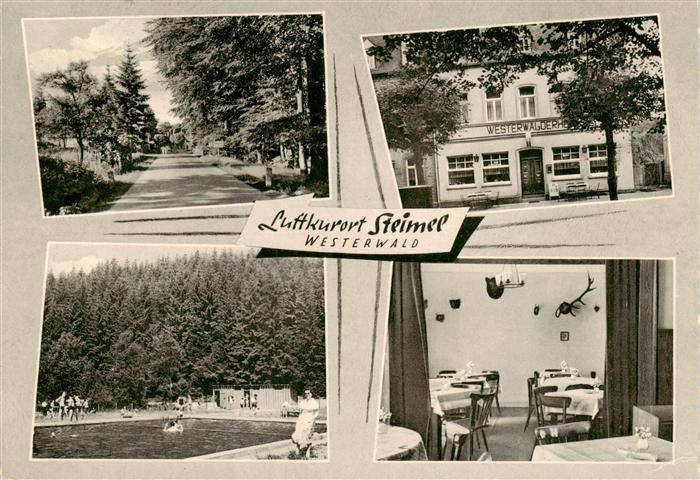 Steimel Altenkirchen Westerwald Hotel Pension Westerwaelder Hof Gastraum Freibad
