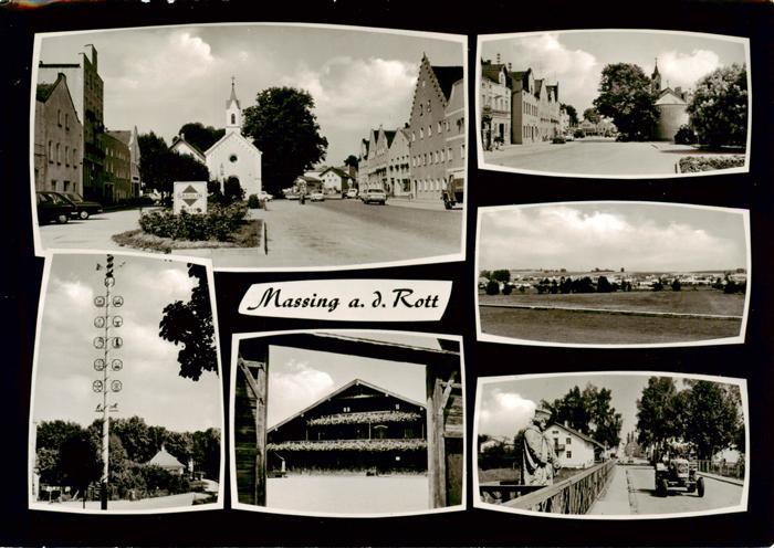 Massing Rottal Ortsansichten Maibaum Panorama