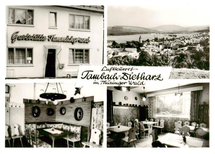 Tambach-Dietharz Panorama Luftkurort Thueringer Wald Gaststaette Tammichgrund