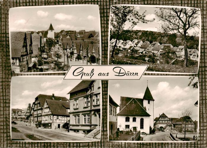 Duerrn oelbronn-Duerrn Teilansichten Ortsmotiv mit Kirche