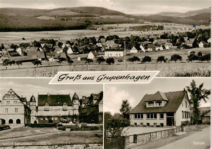 Grupenhagen Aerzen Panorama Schloss Schwoebber Schule