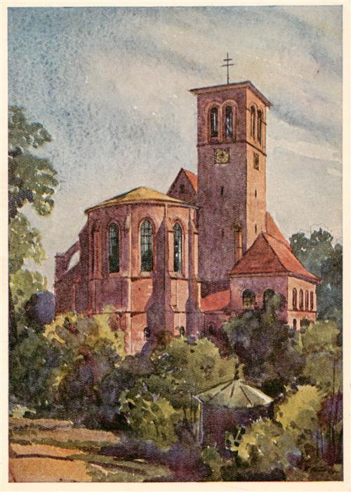 Reutlingen BW St Wolfgangskirche Kuenstlerkarte