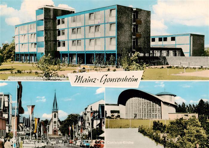 Gonsenheim Altersheim der AWO Breite Strasse und ev Kirche Christus Kirche