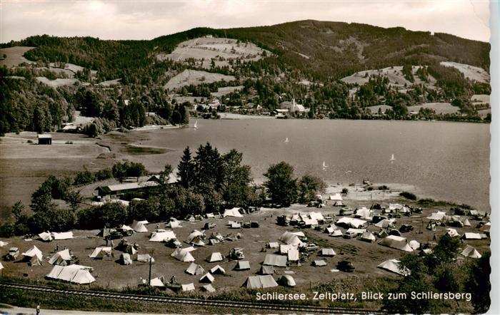 Schliersee Zeltplatz Blick zum Schliersberg