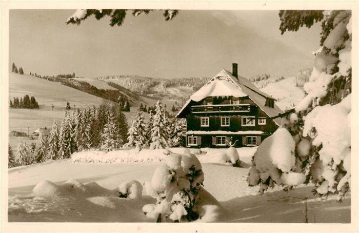 Falkau Altglashuetten Haus Sonnwaerts Winterpanorama