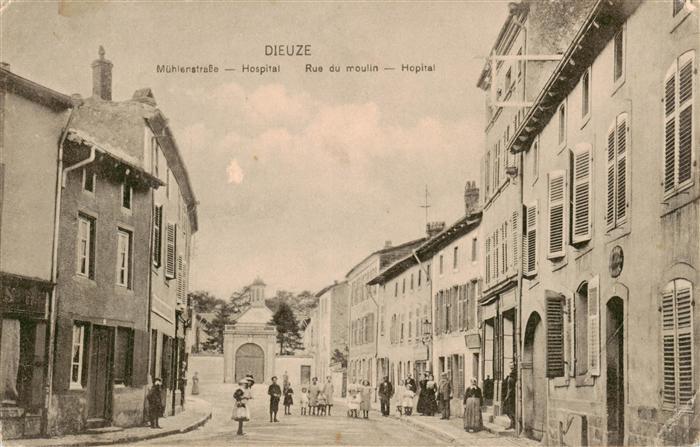 Dieuze Duss 57 Moselle Mühlenstrasse Hospital Feldpost