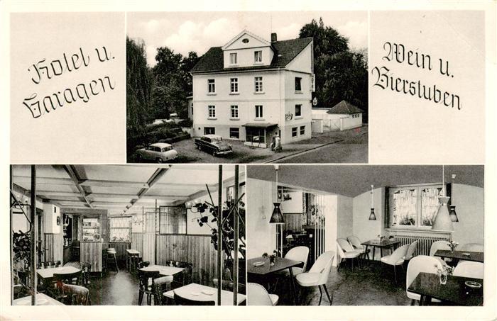 Bad Oeynhausen Finselbach Hotel und Garagen Wein und Bierstuben Gastraeume