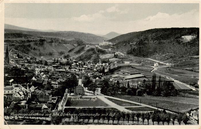 Bad Duerkheim Fliegeraufnahme mit Naturweinschaenke Duerkheimer Fass