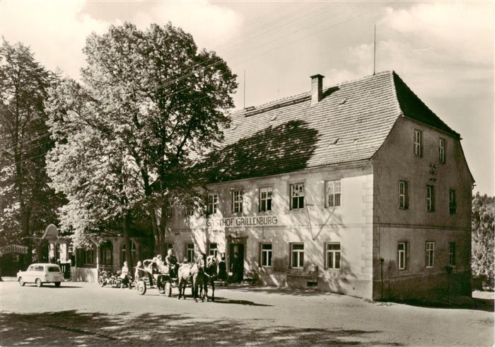 Grillenburg Tharandt Gasthof Grillenburg Pferdekutsche