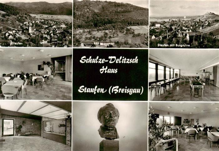 Staufen AG Schulze Delizsch Haus Ortspartie Burgruine Gastraeume Delitzschbueste