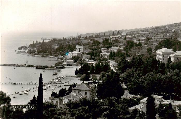 Portoroz Portorose Piran Istrien Slovenia Panorama