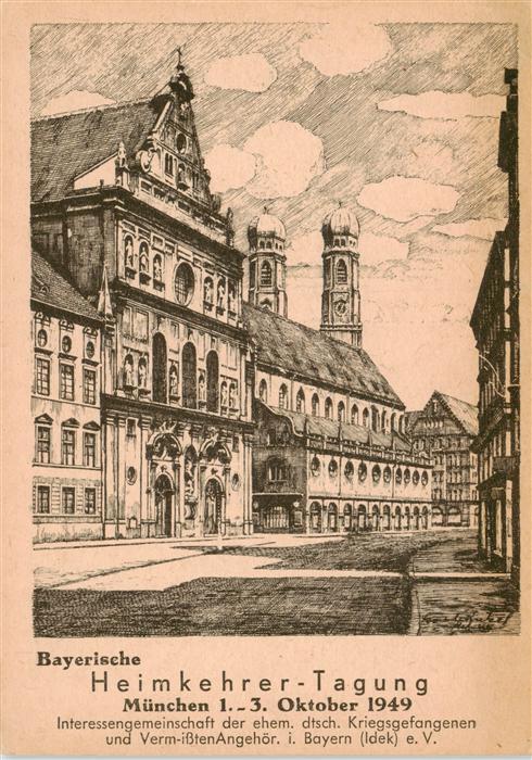 Muenchen Bayern Bayerische Heimkehrer Tagung Strassenmotiv