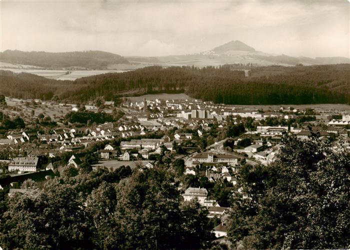 Schwaebisch Gmuend mit Blick zum Hohenstaufen