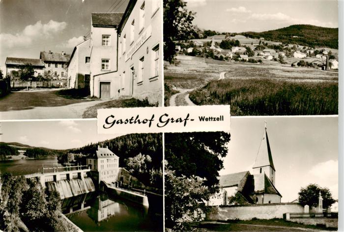 Wettzell Gasthof Graf Panorama Stauwehr Kirche