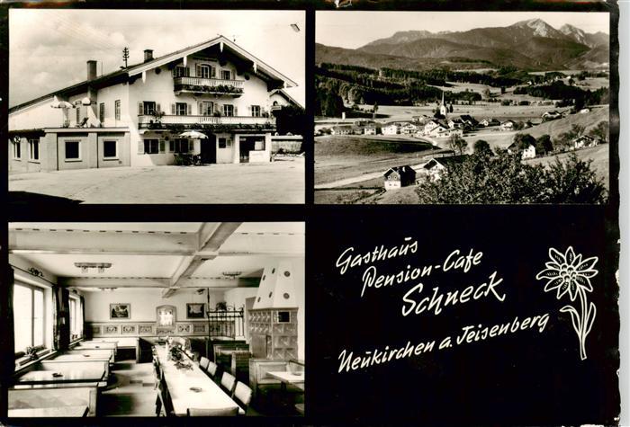Neukirchen Teisenberg Gasthaus Pension Cafe Schneck Gastraum Panorama